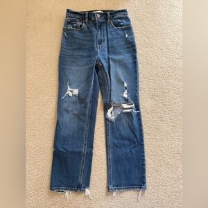 Abercrombie & Fitch The Ankle Straight Ultra High Rise Jeans